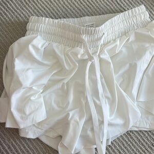 athletic butterfly women's shorts size XS white